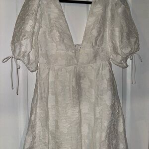 White Floral Womens lace Dress